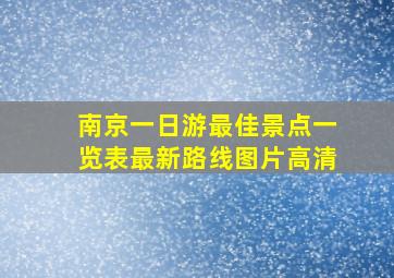 南京一日游最佳景点一览表最新路线图片高清