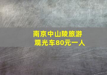 南京中山陵旅游观光车80元一人