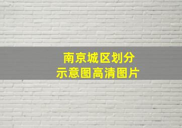 南京城区划分示意图高清图片