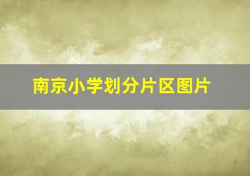 南京小学划分片区图片