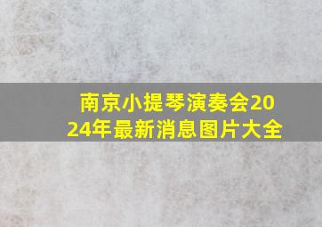 南京小提琴演奏会2024年最新消息图片大全