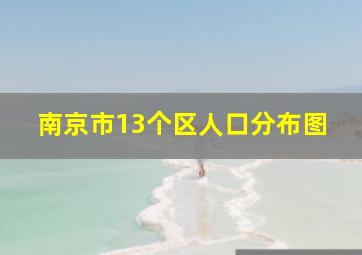 南京市13个区人口分布图