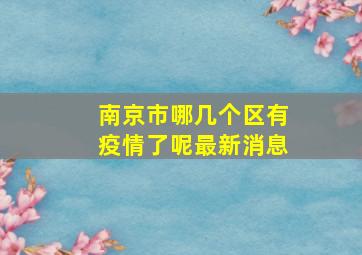 南京市哪几个区有疫情了呢最新消息