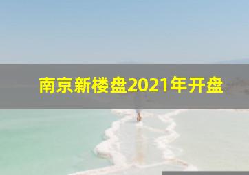 南京新楼盘2021年开盘