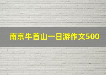 南京牛首山一日游作文500