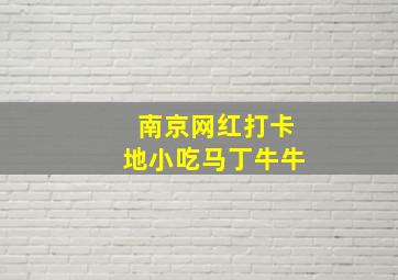 南京网红打卡地小吃马丁牛牛