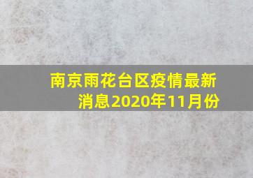 南京雨花台区疫情最新消息2020年11月份