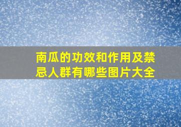 南瓜的功效和作用及禁忌人群有哪些图片大全