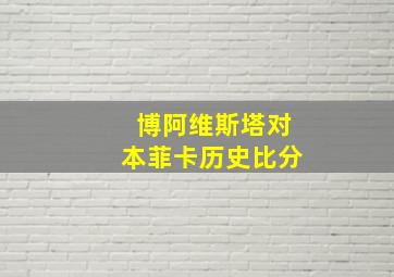 博阿维斯塔对本菲卡历史比分