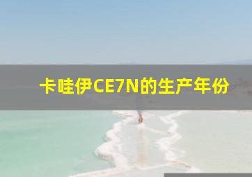 卡哇伊CE7N的生产年份