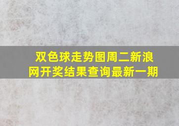 双色球走势图周二新浪网开奖结果查询最新一期