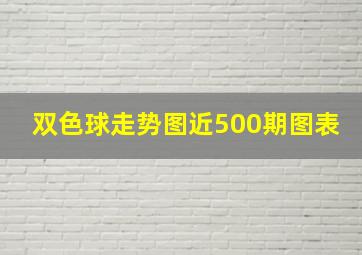 双色球走势图近500期图表