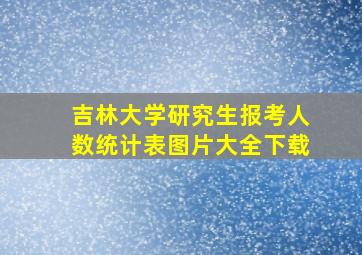 吉林大学研究生报考人数统计表图片大全下载