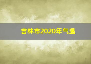 吉林市2020年气温