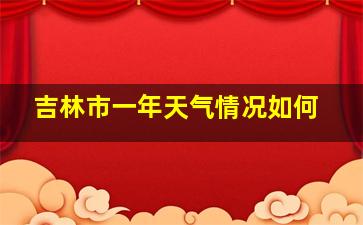 吉林市一年天气情况如何