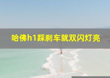 哈佛h1踩刹车就双闪灯亮