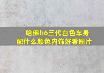 哈佛h6三代白色车身配什么颜色内饰好看图片