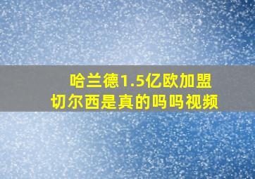 哈兰德1.5亿欧加盟切尔西是真的吗吗视频