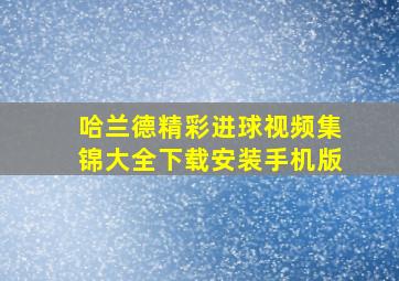 哈兰德精彩进球视频集锦大全下载安装手机版