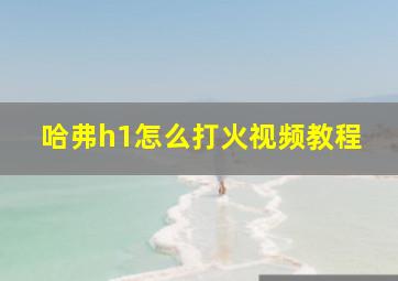 哈弗h1怎么打火视频教程