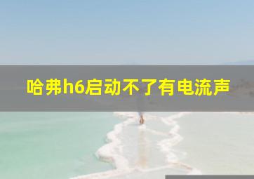 哈弗h6启动不了有电流声