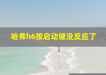 哈弗h6按启动键没反应了