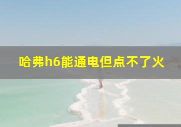 哈弗h6能通电但点不了火