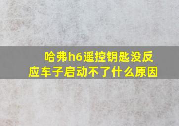 哈弗h6遥控钥匙没反应车子启动不了什么原因