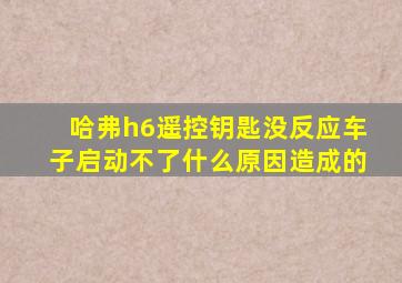 哈弗h6遥控钥匙没反应车子启动不了什么原因造成的