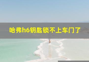 哈弗h6钥匙锁不上车门了