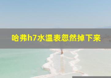 哈弗h7水温表忽然掉下来