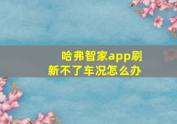 哈弗智家app刷新不了车况怎么办