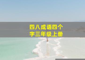 四八成语四个字三年级上册