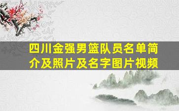 四川金强男篮队员名单简介及照片及名字图片视频