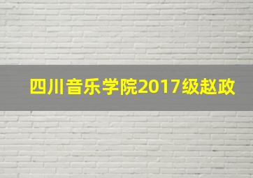 四川音乐学院2017级赵政