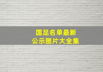 国足名单最新公示图片大全集