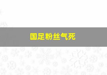 国足粉丝气死