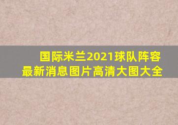 国际米兰2021球队阵容最新消息图片高清大图大全