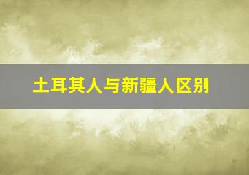 土耳其人与新疆人区别