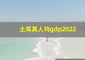 土耳其人均gdp2022