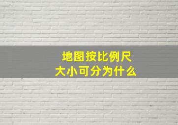 地图按比例尺大小可分为什么