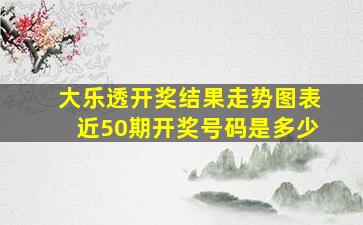 大乐透开奖结果走势图表近50期开奖号码是多少