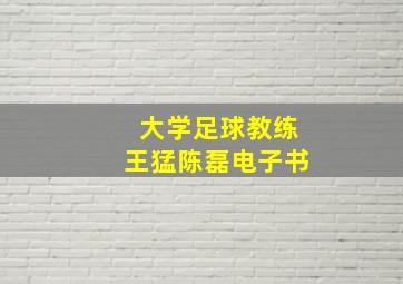 大学足球教练王猛陈磊电子书