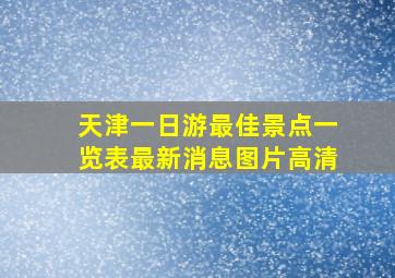 天津一日游最佳景点一览表最新消息图片高清