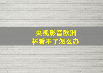 央视影音欧洲杯看不了怎么办