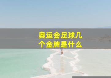 奥运会足球几个金牌是什么