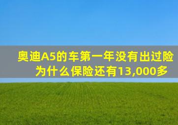 奥迪A5的车第一年没有出过险为什么保险还有13,000多