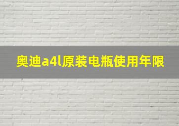 奥迪a4l原装电瓶使用年限