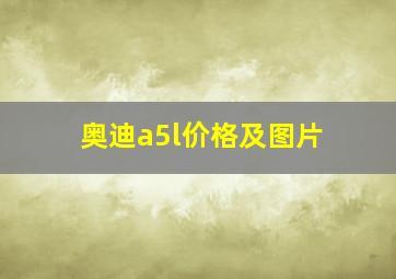 奥迪a5l价格及图片