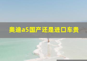 奥迪a5国产还是进口车贵